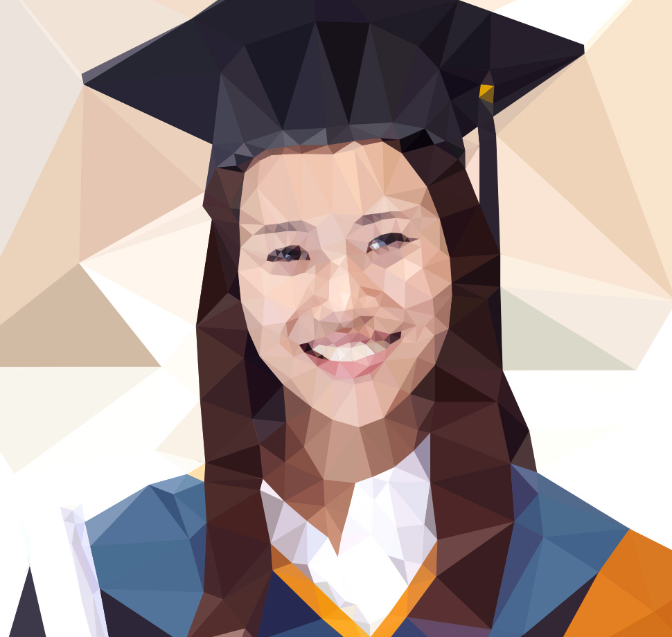 Asian female graduate